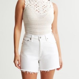 Abercrombie curve love high rise dad shorts